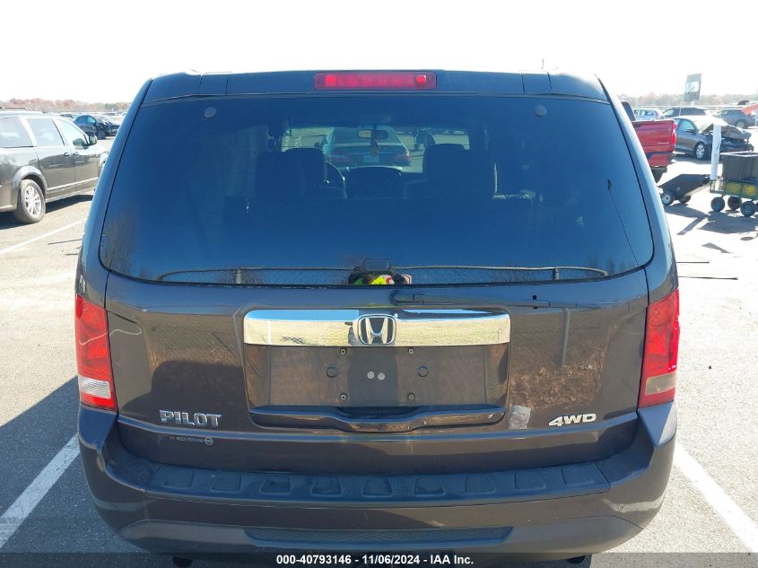 2012 Honda Pilot Lx VIN: 5FNYF4H24CB076969 Lot: 40793146