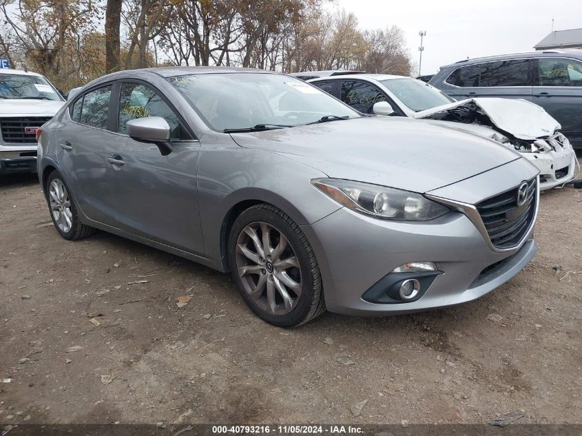 VIN JM1BM1V30F1262190 2015 Mazda 3, S Touring no.1