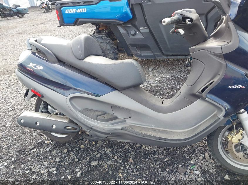 2007 Piaggio X9 Evolution 500 VIN: ZAPM270W575001827 Lot: 40793322