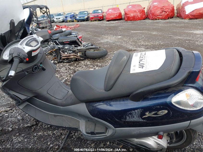 2007 Piaggio X9 Evolution 500 VIN: ZAPM270W575001827 Lot: 40793322