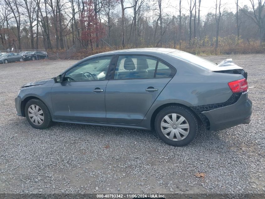 2015 Volkswagen Jetta 2.0L S VIN: 3VW2K7AJ6FM293618 Lot: 40793342