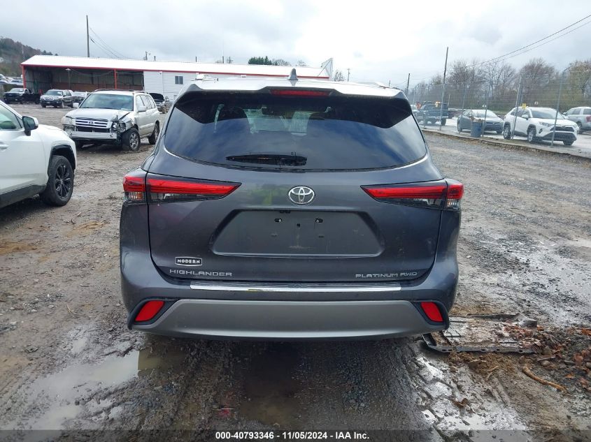 2021 Toyota Highlander Platinum VIN: 5TDFZRBH3MS118845 Lot: 40793346