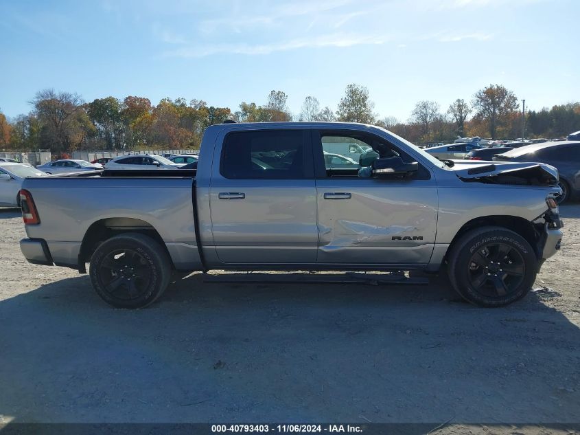 2021 Ram 1500 Big Horn 4X4 5'7 Box VIN: 1C6SRFFT4MN537893 Lot: 40793403