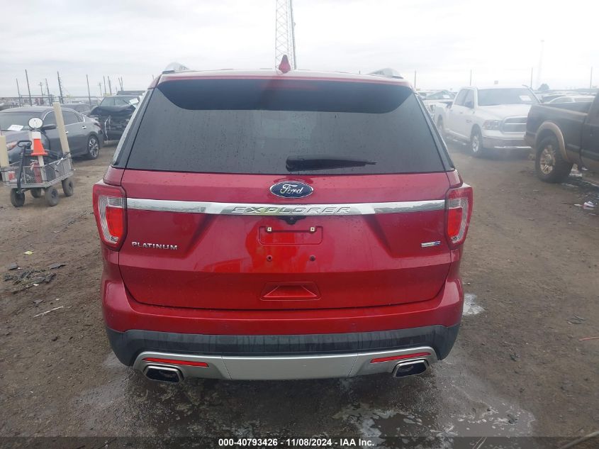 2016 Ford Explorer Platinum VIN: 1FM5K8HT4GGD22215 Lot: 40793426