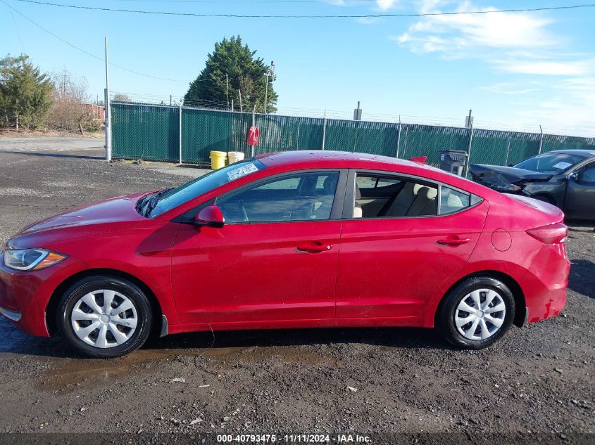 2017 Hyundai Elantra Se VIN: KMHD74LF8HU399244 Lot: 40793475