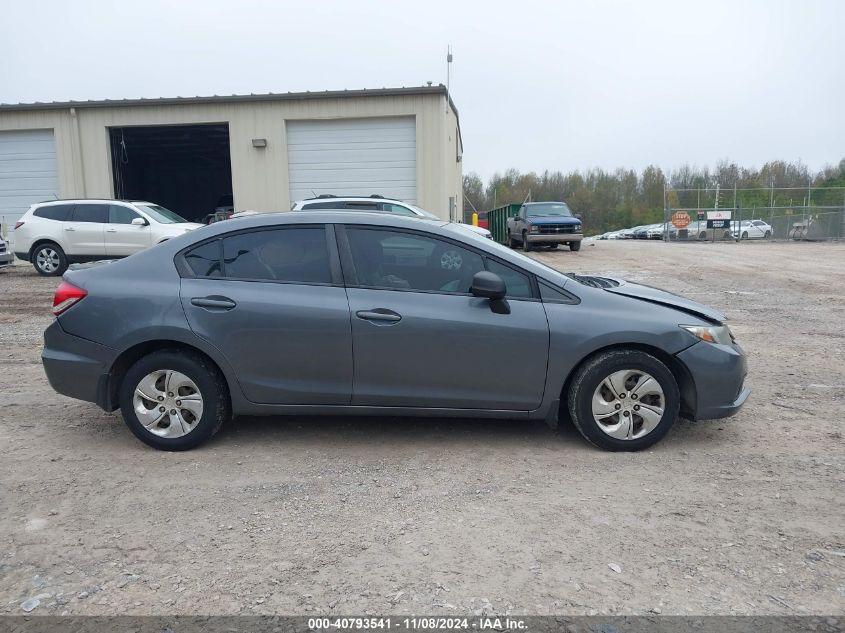 2013 Honda Civic Lx VIN: 19XFB2F54DE020073 Lot: 40793541