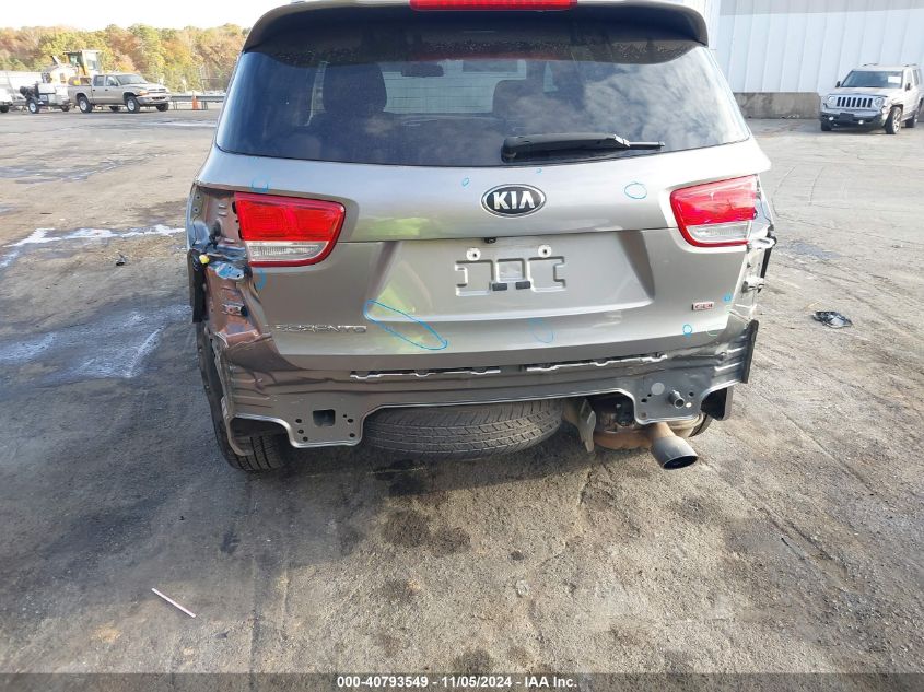 2017 KIA SORENTO 2.4L LX - 5XYPG4A33HG265382