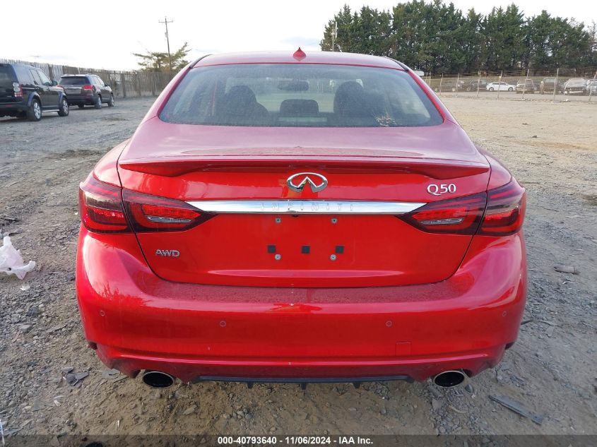 2023 Infiniti Q50 Luxe Awd VIN: JN1EV7BR1PM543195 Lot: 40793640