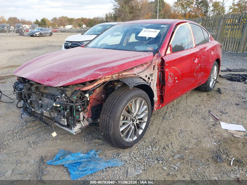 2023 Infiniti Q50 Luxe Awd VIN: JN1EV7BR1PM543195 Lot: 40793640