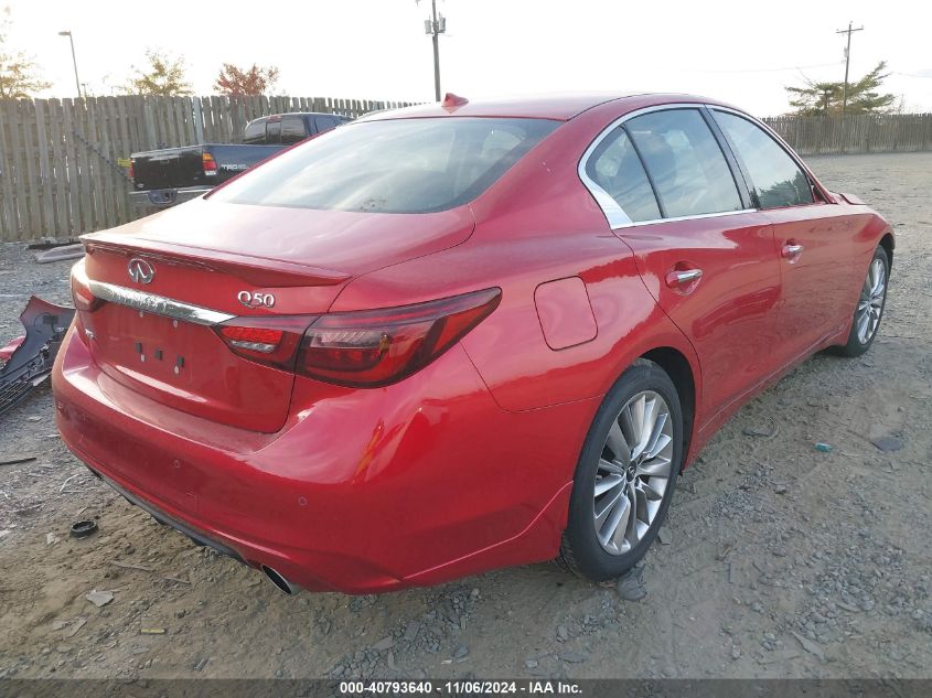 2023 Infiniti Q50 Luxe Awd VIN: JN1EV7BR1PM543195 Lot: 40793640