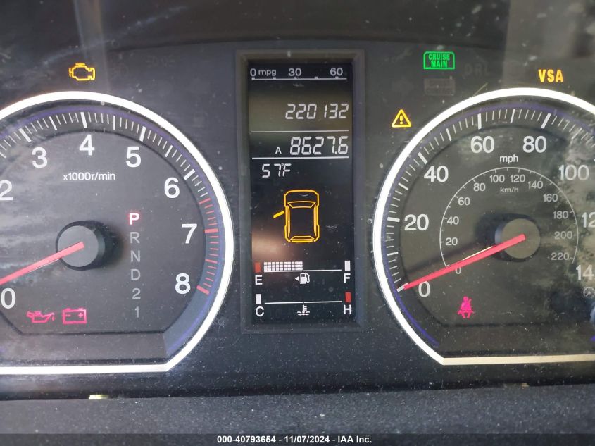 2009 Honda Cr-V Ex VIN: 5J6RE48549L022749 Lot: 40793654