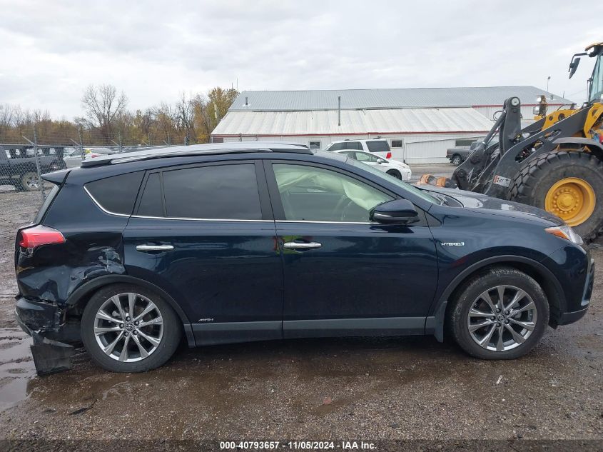 2017 Toyota Rav4 Hybrid Limited VIN: JTMDJREV2HD086052 Lot: 40793657