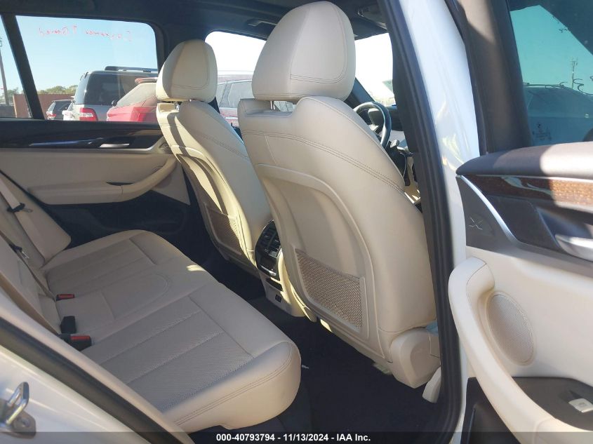 2022 BMW X3 SDRIVE30I - 5UX43DP01N9J43207