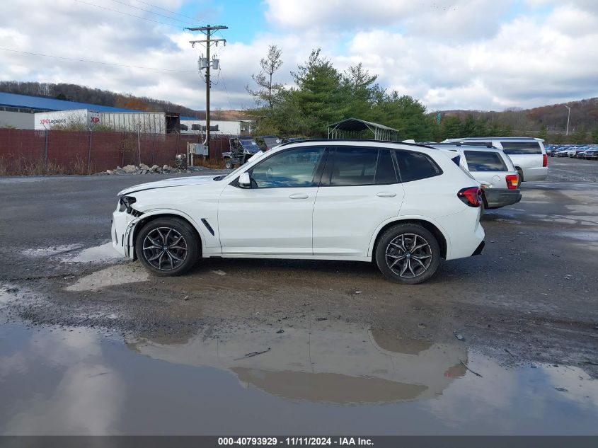 2022 BMW X3 xDrive30I VIN: 5UX53DP0XN9L96773 Lot: 40793929