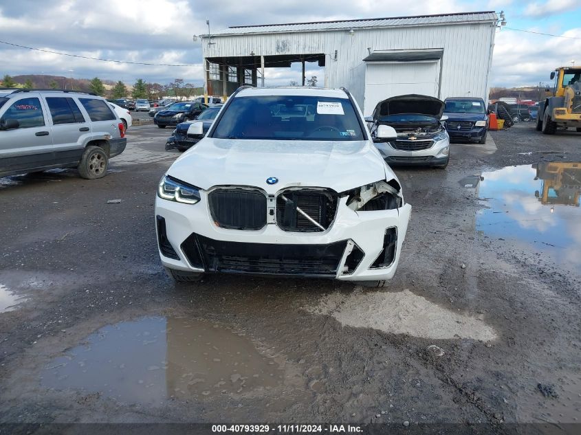 2022 BMW X3 xDrive30I VIN: 5UX53DP0XN9L96773 Lot: 40793929