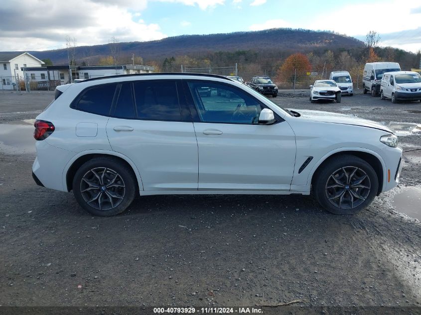 2022 BMW X3 xDrive30I VIN: 5UX53DP0XN9L96773 Lot: 40793929