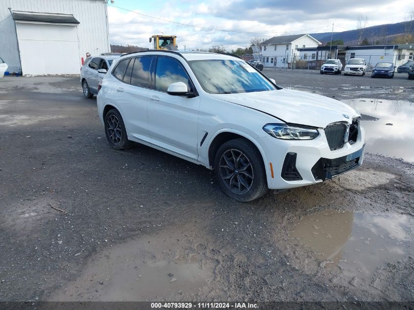 2022 BMW X3 xDrive30I VIN: 5UX53DP0XN9L96773 Lot: 40793929