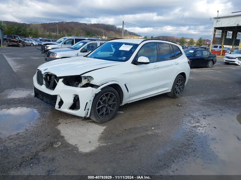 2022 BMW X3 xDrive30I VIN: 5UX53DP0XN9L96773 Lot: 40793929