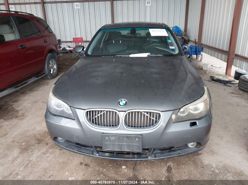 2006 BMW 525I VIN: WBANE53586CK86695 Lot: 40793970