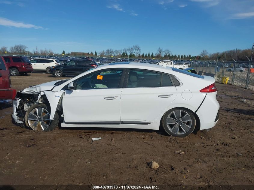 2018 Hyundai Ioniq Hybrid Limited VIN: KMHC05LC7JU081424 Lot: 40793978