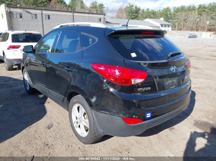 2013 Hyundai Tucson Gls VIN: KM8JUCAC3DU559698 Lot: 40794042