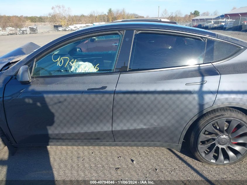 2023 Tesla Model Y Performance Dual Motor All-Wheel Drive VIN: 7SAYGDEF9PF613140 Lot: 40794046