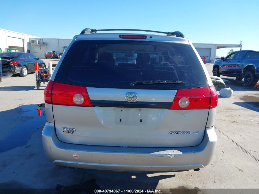 2007 Toyota Sienna Ce VIN: 5TDZK23C97S026820 Lot: 40794067