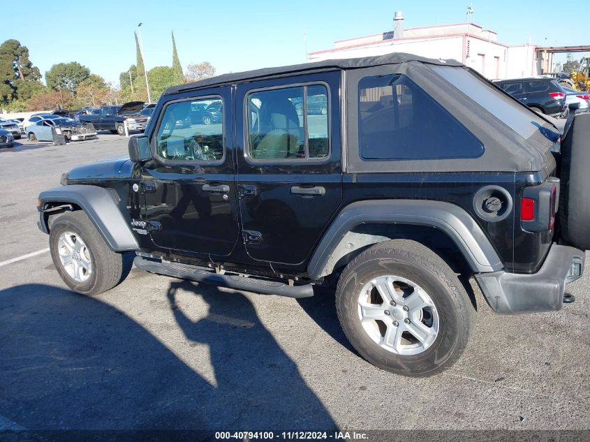 2018 Jeep Wrangler Unlimited Sport 4X4 VIN: 1C4HJXDG0JW151788 Lot: 40794100