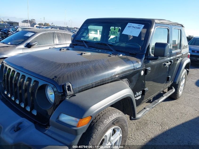 2018 Jeep Wrangler Unlimited Sport 4X4 VIN: 1C4HJXDG0JW151788 Lot: 40794100