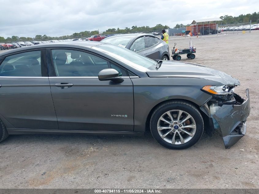 2017 Ford Fusion Hybrid Se VIN: 3FA6P0LU8HR195917 Lot: 40794115