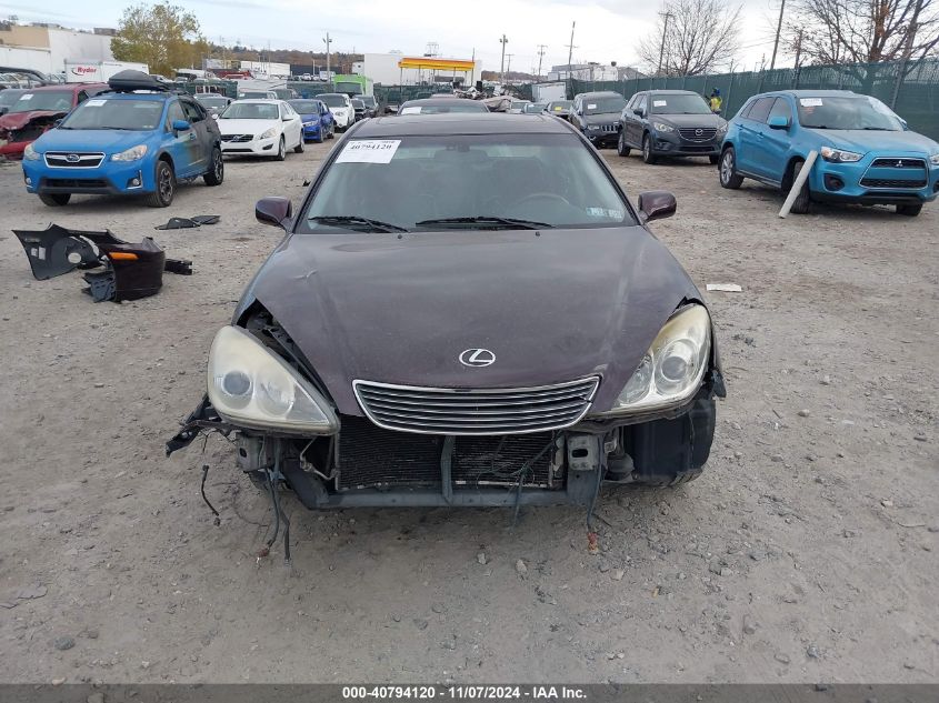 2006 Lexus Es 330 VIN: JTHBA30G365172859 Lot: 40794120