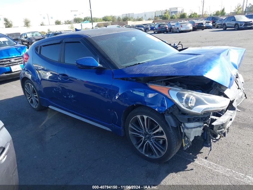 2016 Hyundai Veloster Turbo R-Spec VIN: KMHTC6AE6GU297503 Lot: 40794150