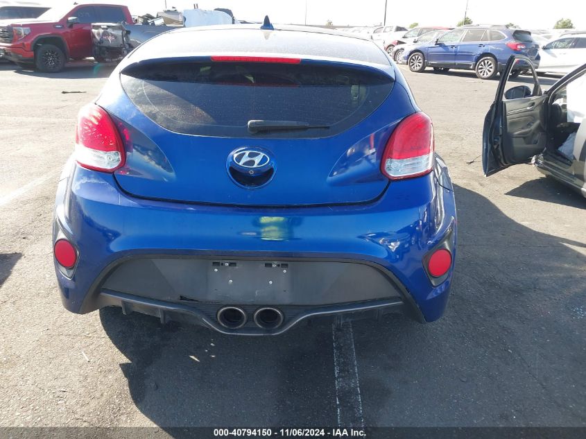 2016 Hyundai Veloster Turbo R-Spec VIN: KMHTC6AE6GU297503 Lot: 40794150