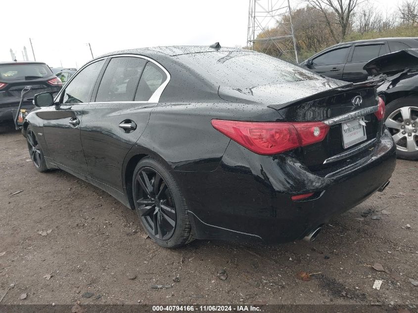 2014 Infiniti Q50 Hybrid Sport VIN: JN1AV7AP8EM691355 Lot: 40794166