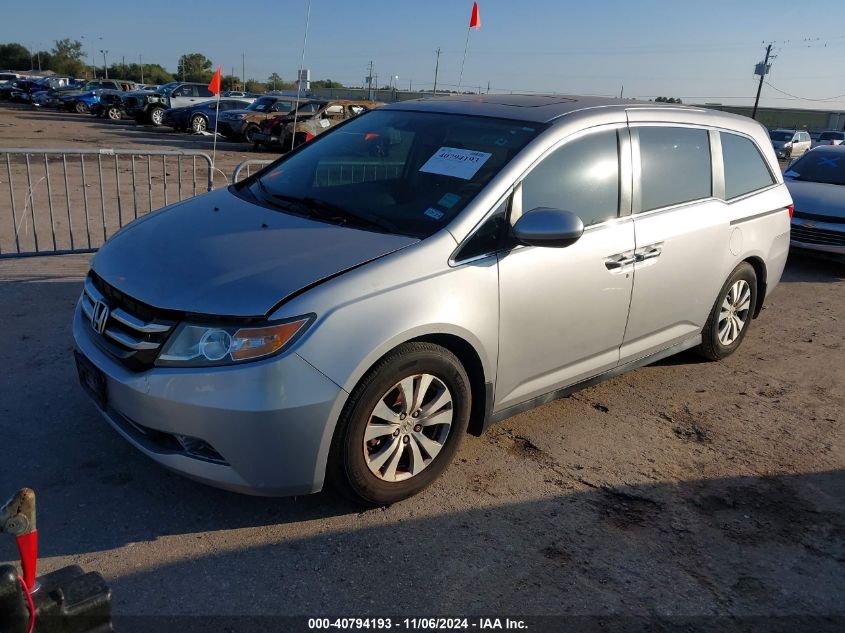 VIN 5FNRL5H62EB129208 2014 Honda Odyssey, Ex-L no.2