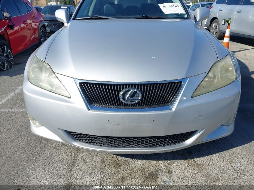 2008 Lexus Is VIN: JTHBK262285084326 Lot: 40794203