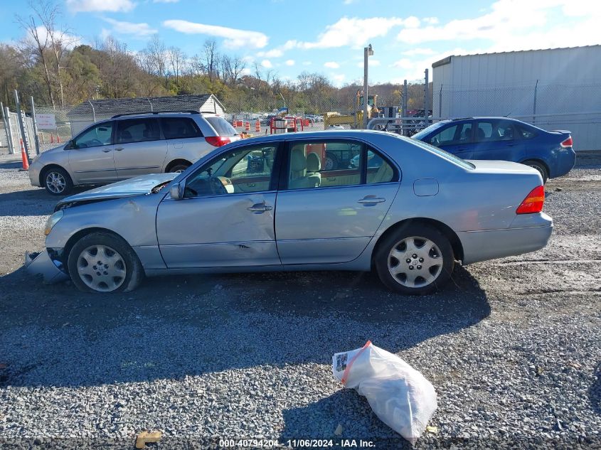 2003 Lexus Ls 430 VIN: JTHBN30F730120025 Lot: 40794204