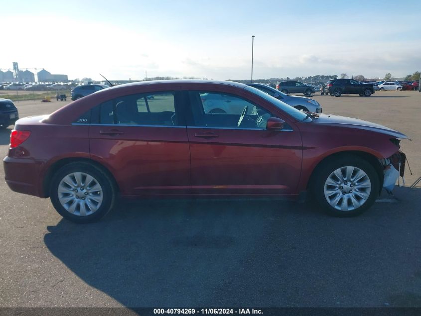 2013 Chrysler 200 Lx VIN: 1C3CCBAG9DN767807 Lot: 40794269