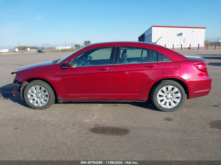 2013 Chrysler 200 Lx VIN: 1C3CCBAG9DN767807 Lot: 40794269