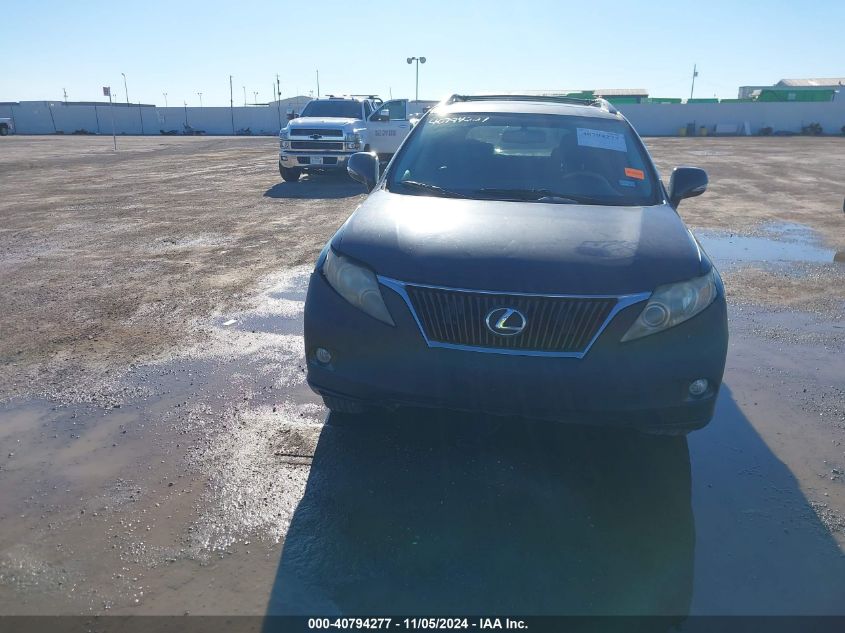 2010 Lexus Rx 350 VIN: 2T2BK1BAXAC046629 Lot: 40794277