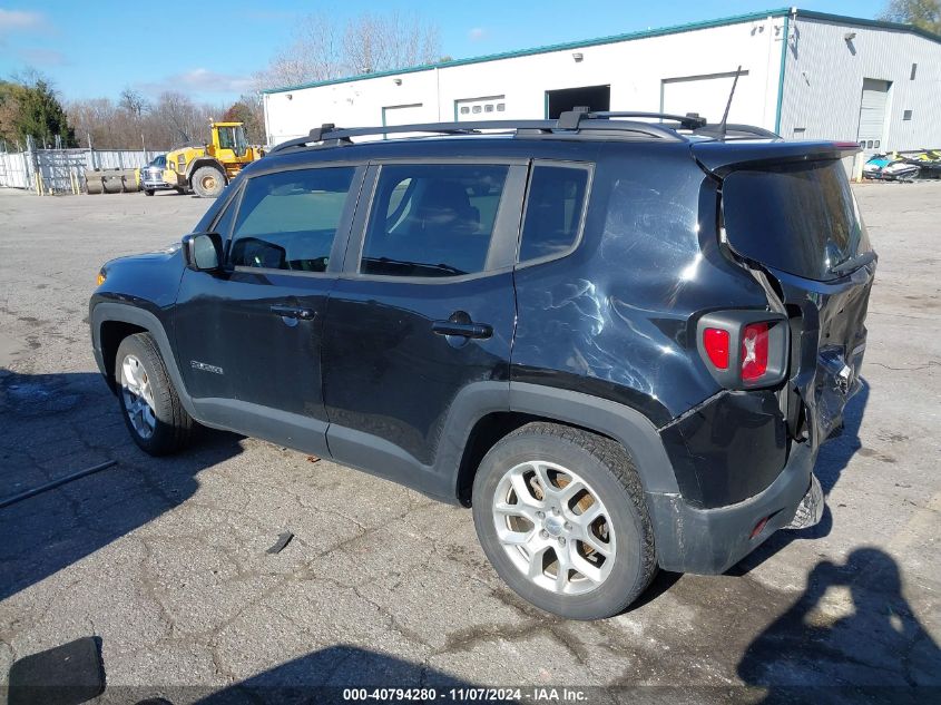 2018 Jeep Renegade Latitude Fwd VIN: ZACCJABB0JPJ26463 Lot: 40794280