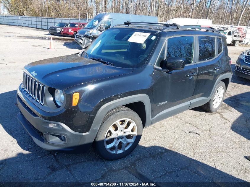 2018 Jeep Renegade Latitude Fwd VIN: ZACCJABB0JPJ26463 Lot: 40794280