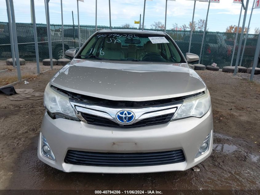 2014 Toyota Camry Hybrid Xle VIN: 4T1BD1FK4EU106488 Lot: 40794286