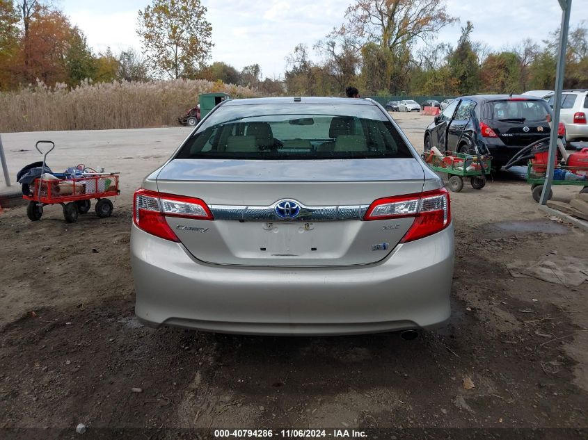 2014 Toyota Camry Hybrid Xle VIN: 4T1BD1FK4EU106488 Lot: 40794286