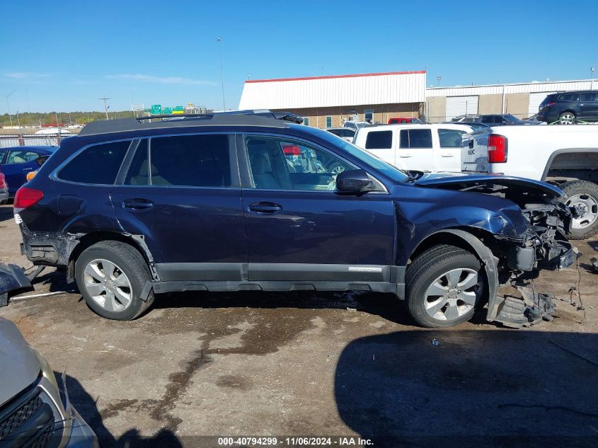 2012 Subaru Outback 2.5I Premium VIN: 4S4BRCCC7C3296607 Lot: 40794299