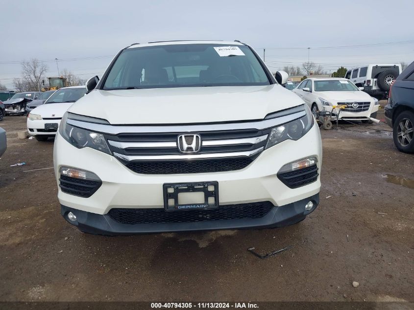 2016 Honda Pilot Ex-L VIN: 5FNYF6H50GB111809 Lot: 40794305