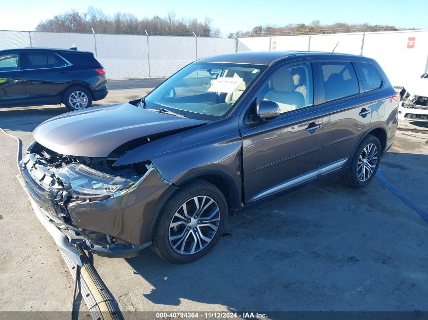 2016 Mitsubishi Outlander Se/Sel VIN: JA4AD3A37GZ006123 Lot: 40794364