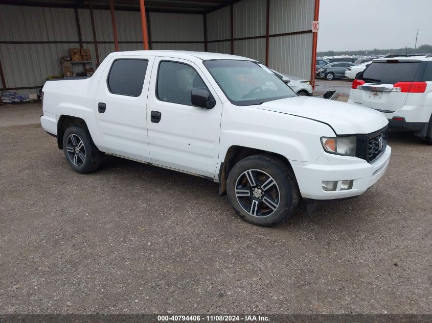 2012 Honda Ridgeline Sport VIN: 5FPYK1F76CB455021 Lot: 40794406