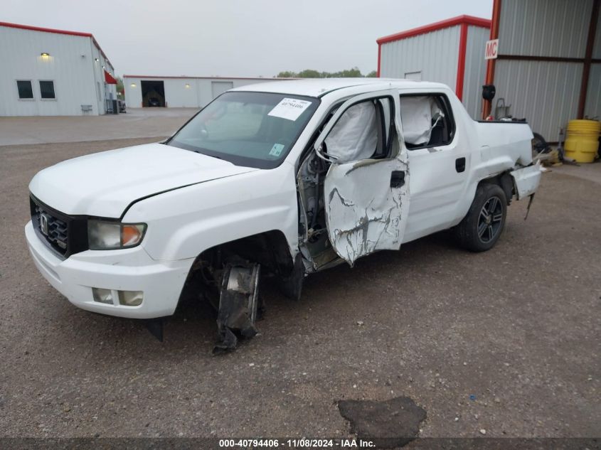 2012 Honda Ridgeline Sport VIN: 5FPYK1F76CB455021 Lot: 40794406