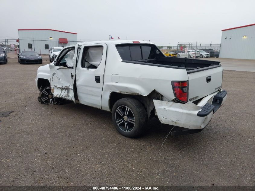 2012 Honda Ridgeline Sport VIN: 5FPYK1F76CB455021 Lot: 40794406